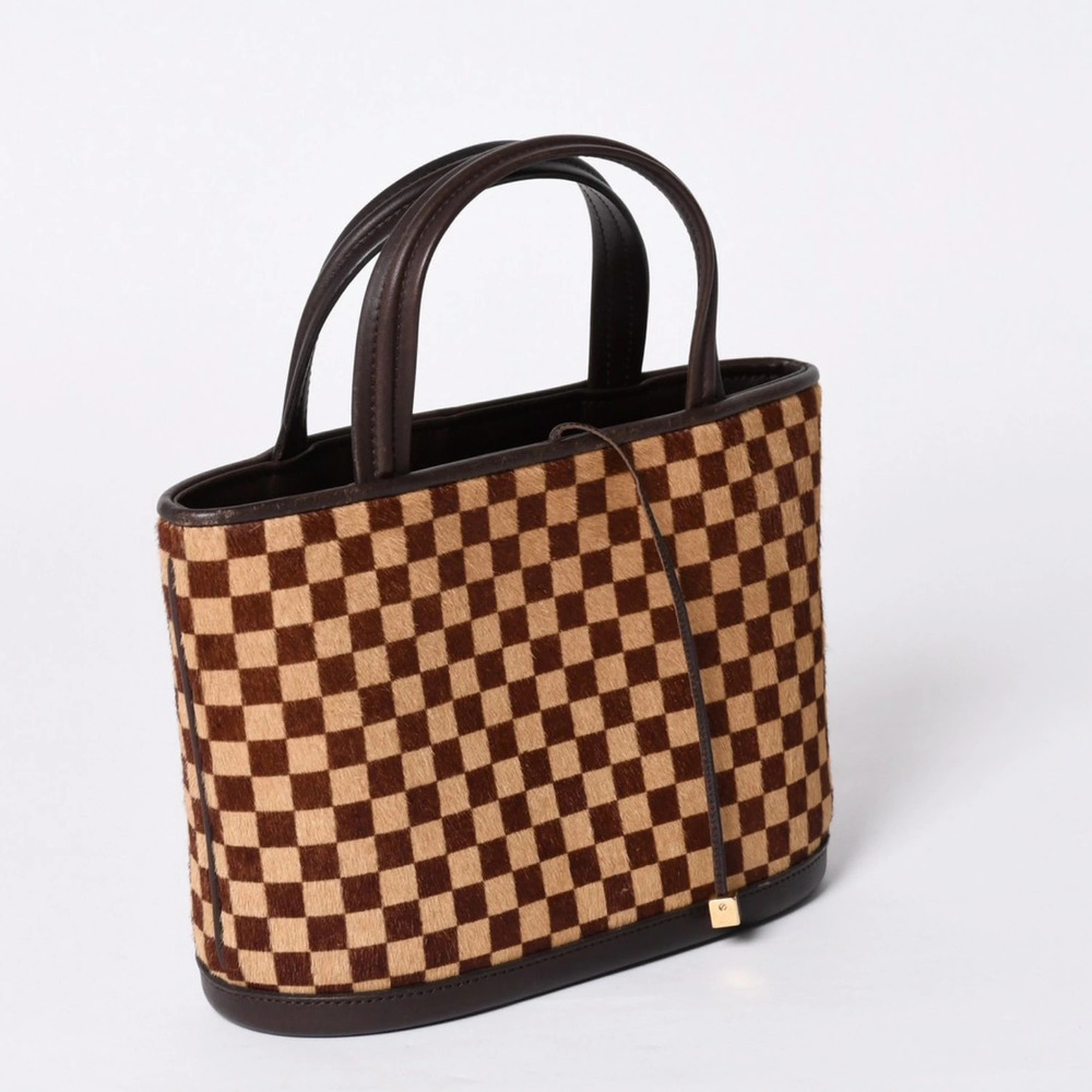 Louis Vuitton Sauvage Impala Damier handbag calfskin leather Brown